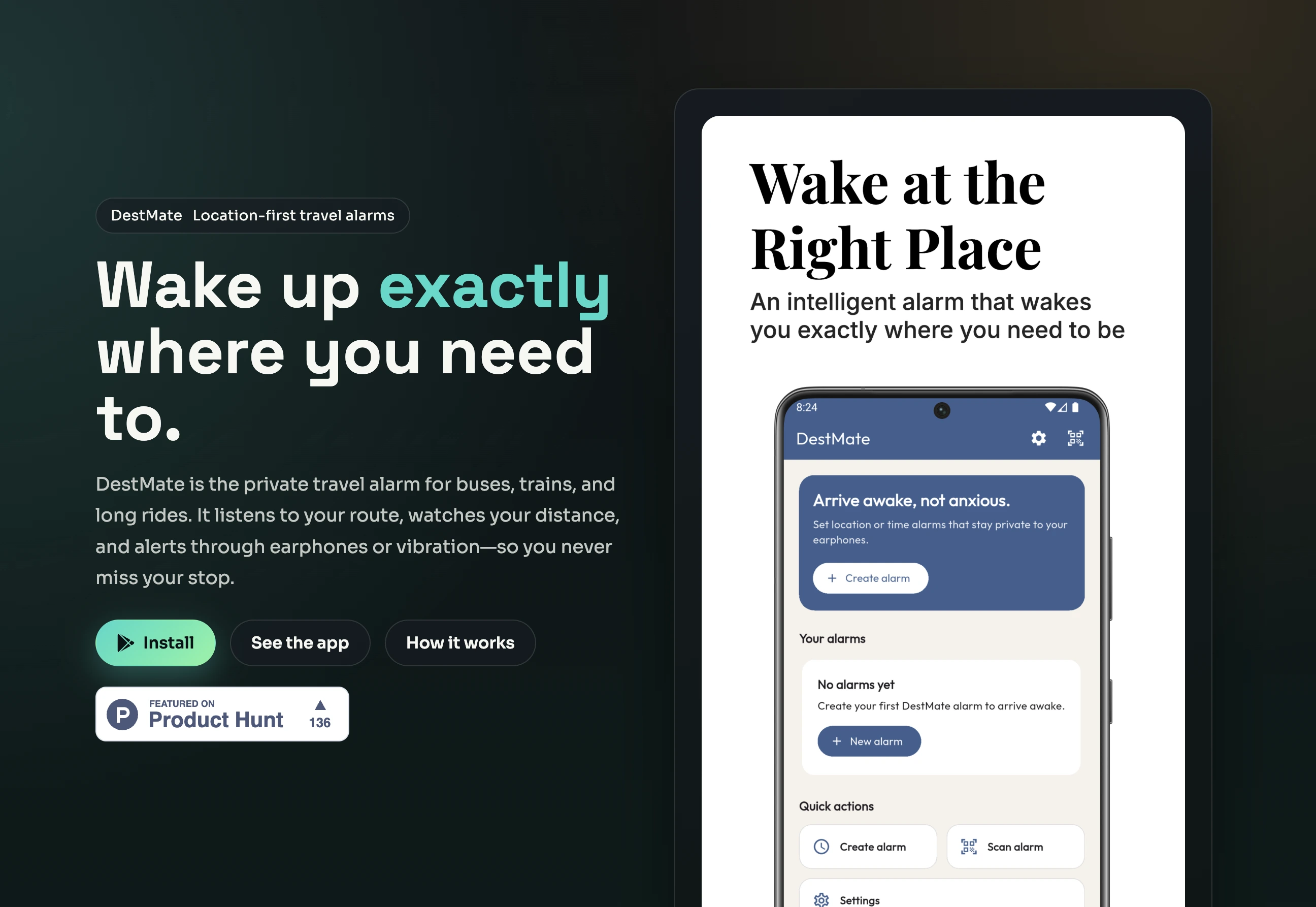 DestMate: Travel Alarm